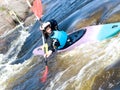 Female kayaker