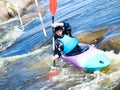 Female kayaker Royalty Free Stock Photo