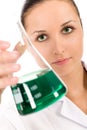 Female lab worker Royalty Free Stock Photo