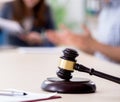 Female lawyer meeting with his male client in the office Royalty Free Stock Photo