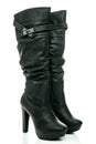 Female leather boots Royalty Free Stock Photo