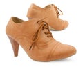 Female leather shoes Royalty Free Stock Photo