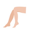 Female legs silhouette