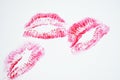 Female lips kiss