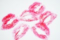 Female lips kiss