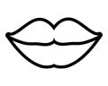 female lips linear