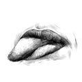 Women`s lips