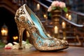 Female luxury elegant shoes or high heels
