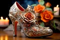 Female luxury elegant shoes or high heels