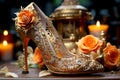 Female luxury elegant shoes or high heels