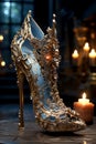 Female luxury elegant shoes or high heels