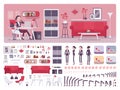 Female manager office creation kit