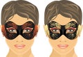 Female masquerade masks