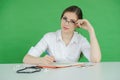 Female Medical Student Taking Notes Royalty Free Stock Photo