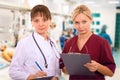 Female medical team in ICU Royalty Free Stock Photo