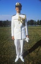 Female Midshipman, United States Naval Academy, Annapolis, Maryland Royalty Free Stock Photo