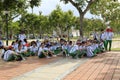 Female military training in Vietnam