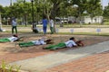 Female military training in Vietnam