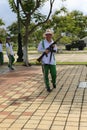 Female military training in Vietnam