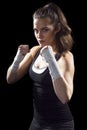 Female MMA Fighter Royalty Free Stock Photo