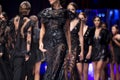 Fashion catwalk runway show female models Royalty Free Stock Photo