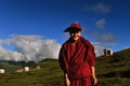 Female Monk in Tibet