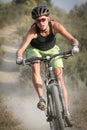 Female Mountain Bike Rider