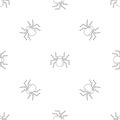 Female mouse spider pattern seamless vector