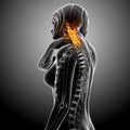 Female neck pain Royalty Free Stock Photo