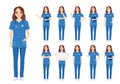Female nurse character set