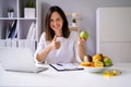 Female Nutritionist Or Dietitian In Laboratory