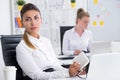 Female office workers Royalty Free Stock Photo