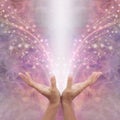 Sending out Reiki healing energy across the ether Royalty Free Stock Photo