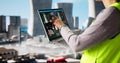 Female Operator Monitoring SCADA System