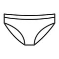 Female panties icon. Line symbol of lingerie