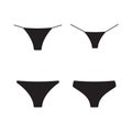 Female panties types icons