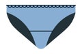 Female panties, women underwear clothing vector