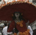 Female Performer at Day of the Dead Festivities in Mexico City, Mexico