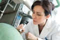 female pharmacist doing daily duties Royalty Free Stock Photo