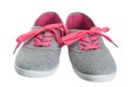 Female pink sneakers