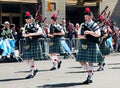 Female pipe band Royalty Free Stock Photo