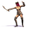 Female pirate No. 5 Royalty Free Stock Photo
