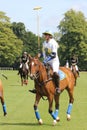 Female Polo player. Argentine cup. Dublin. Ireland Royalty Free Stock Photo