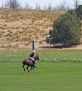 Female Polo Player Heading For Goal