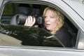 Female private investigator with camera Royalty Free Stock Photo