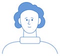Female profile picture. Generic woman website avatar