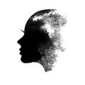 Female profile silhouette