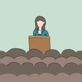 Female Public Speaker