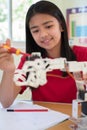 Female Pupil In Science Lesson Studying Robotics Royalty Free Stock Photo