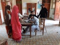Female Receiving Ehsass Kifalat Installment at Ehsass Center Government Girls High School Mirpur Khas Sindh Pakistan